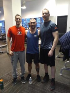 Left to right - Rob Morton, Blair Wilson and Mike Petrella