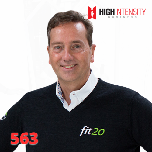 A profile photo of Walter Vendel with a white background with the High Intensity Business podcast logo on the top-right and the episode code (563) on the bottom-left.